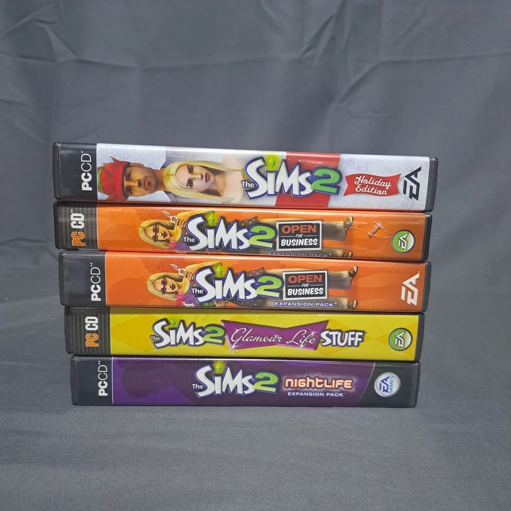 The Sims‎ Sims 2 PC Game Lot Holiday Glamour Life Unleashed Pets University Etc